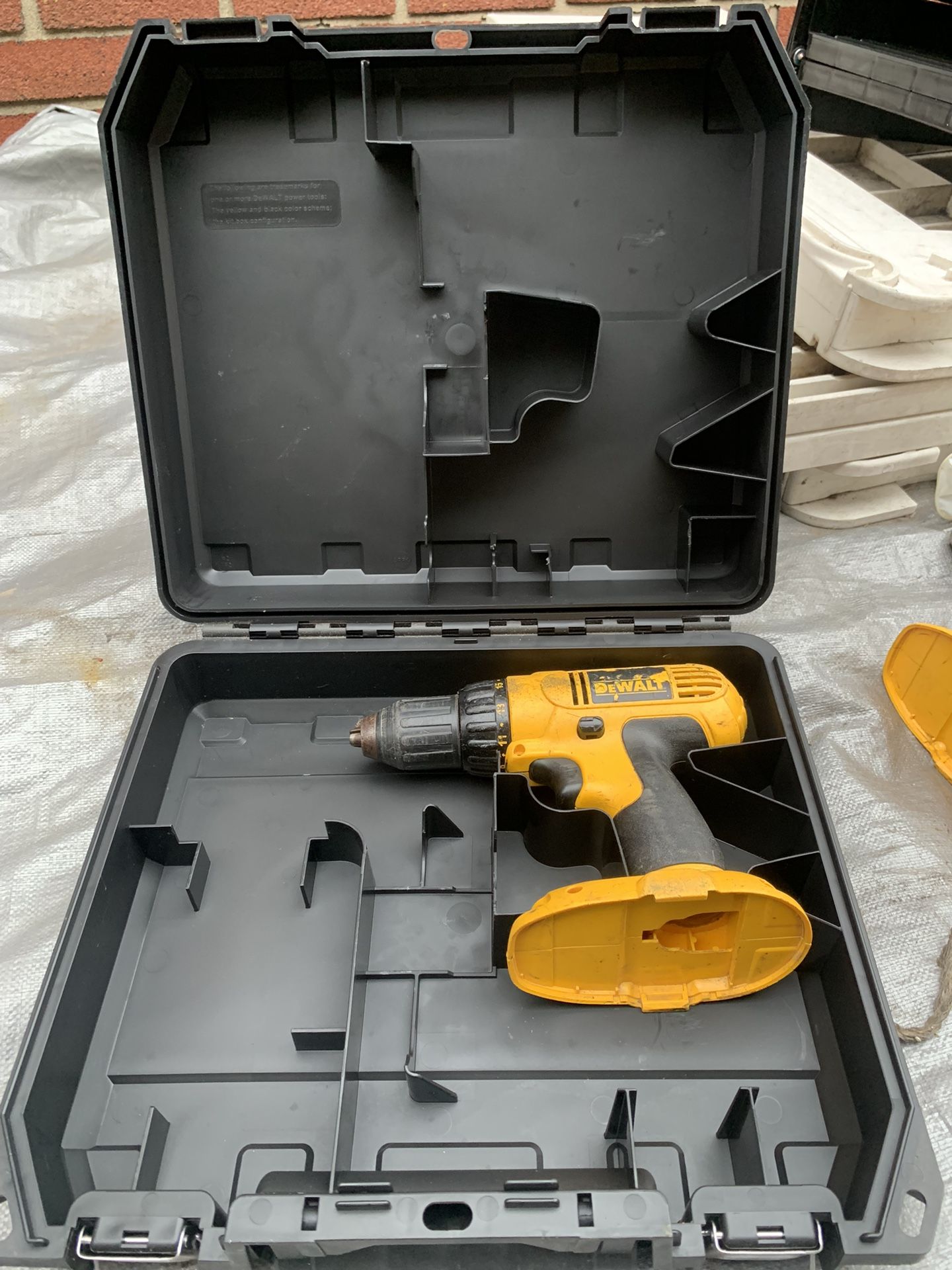 Dewalt 1/2 cordless drill with case no battery or charger included work