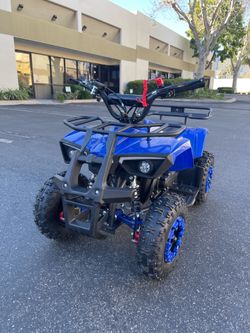 Kids Gas Powered ATV 49cc 4-Wheeler | 15 MPH Off-Road Quad Bike , mix weight 130lb