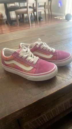 Girls pink Vans shoes kids 13