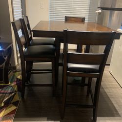 Wood Table And Chairs
