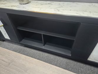 Brand new 65" x 20"H black/white TV stand