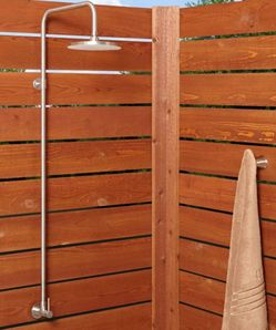 Stainless Steel Exposed Outdoor Shower by Signature Hardware