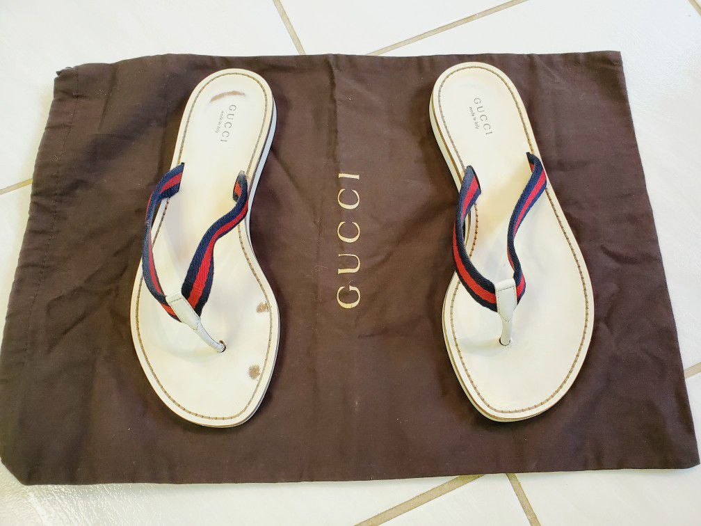 Gucci sandals leather. Size 7.5 
