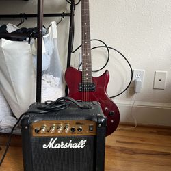 Washburn Electric Guitar And Marshall Amp $300 