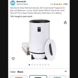 Serene Life Towel Blanket Warmer Bucket Spa Bathroom Heater