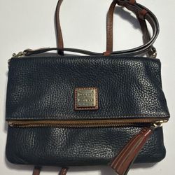Dooney & Bourke Blk Fold over Crossbody