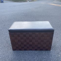 Leather Toy Storage Chest