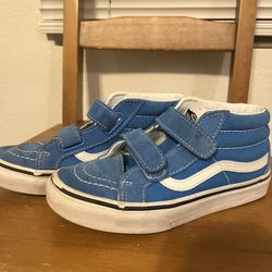 Blue Velcro Vans Youth 2.5