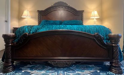 Ashley Furniture North Shore 5-Piece King Bedroom Set - Real Wood & Stone