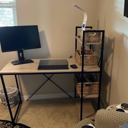 Computer Desk With Shelves 