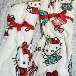 Hello Kitty Christmas Blankets 