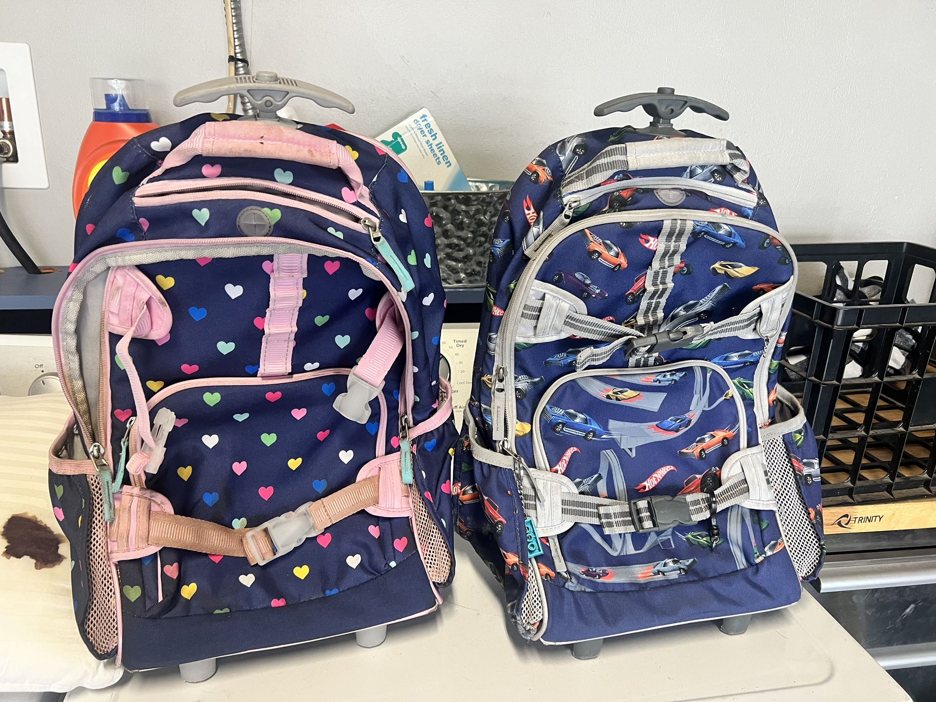 Pottery Barn Rolling Backpack Set 