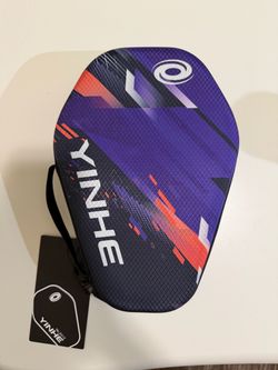 YINHE No.8012 Table Tennis Paddle w/ Carry Case, 1 Ball, Red/Black
