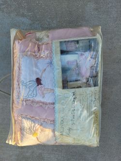 Extremely Rare Brand-New In Original Packaging Jessica McClintock Baby Nursery Collection 5-Piece Bedding Crib Set Fairy Dust