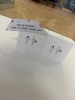 Apple Airpods 4 Brand New Headphones - Pay $1 today and the rest later!!