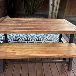 Rectangular 4-person Long Dining Set 