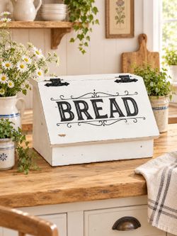 Rustic Cottagecore Charming Bread Box