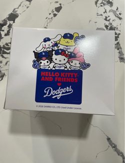 New LOT Sanrio Hello Kitty Souvenir La Dodgers Cups Popcorn Bucket Mason Jar