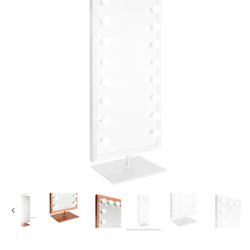 2 Brand New Full-Length Vanity Mirror (White)
