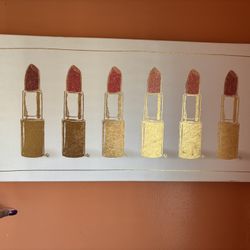 Lipstick Canvas Wall Art