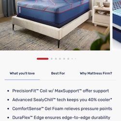 Queen Size Sealy Mattress With Adjustable For