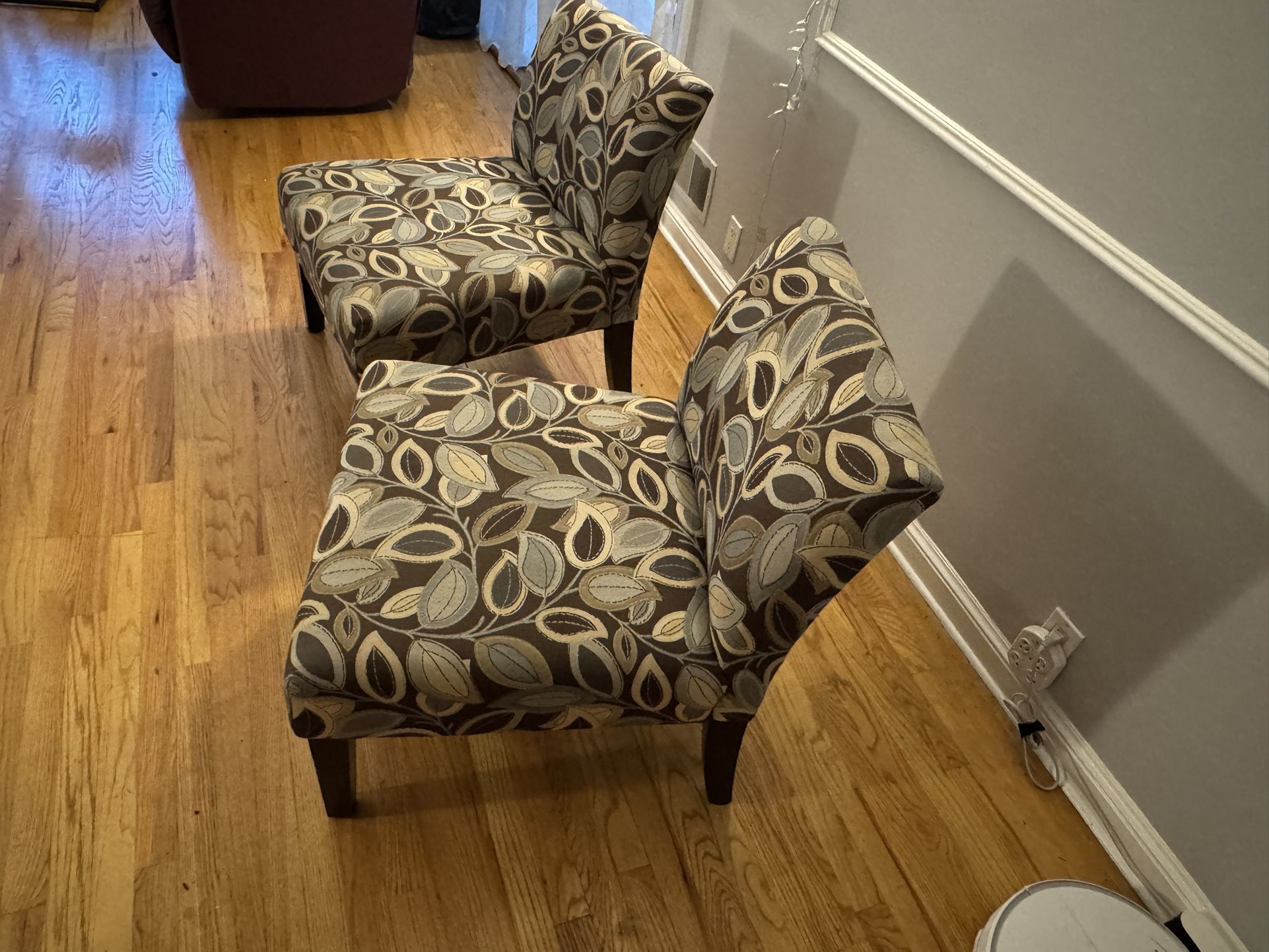 Two Beautiful Upholstered Accent Chairs