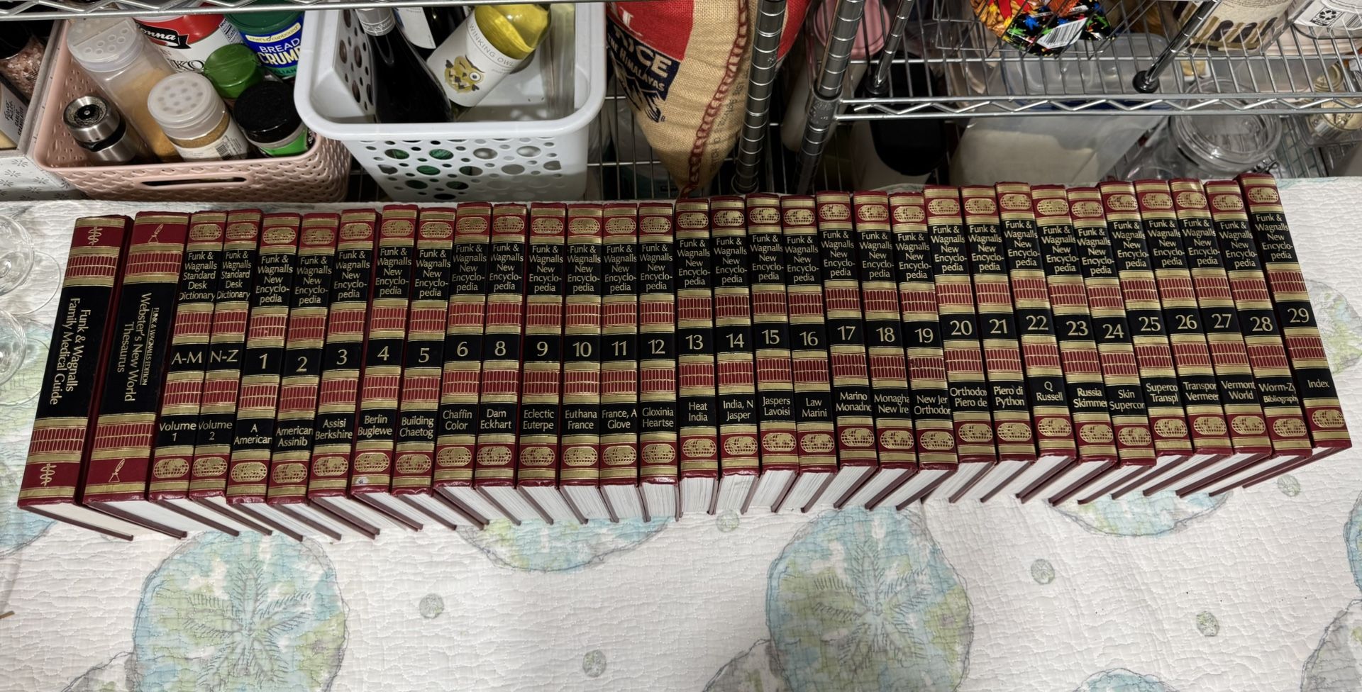 funk and wagnalls encyclopedia 1993 + dictionary set + 2 bonus books