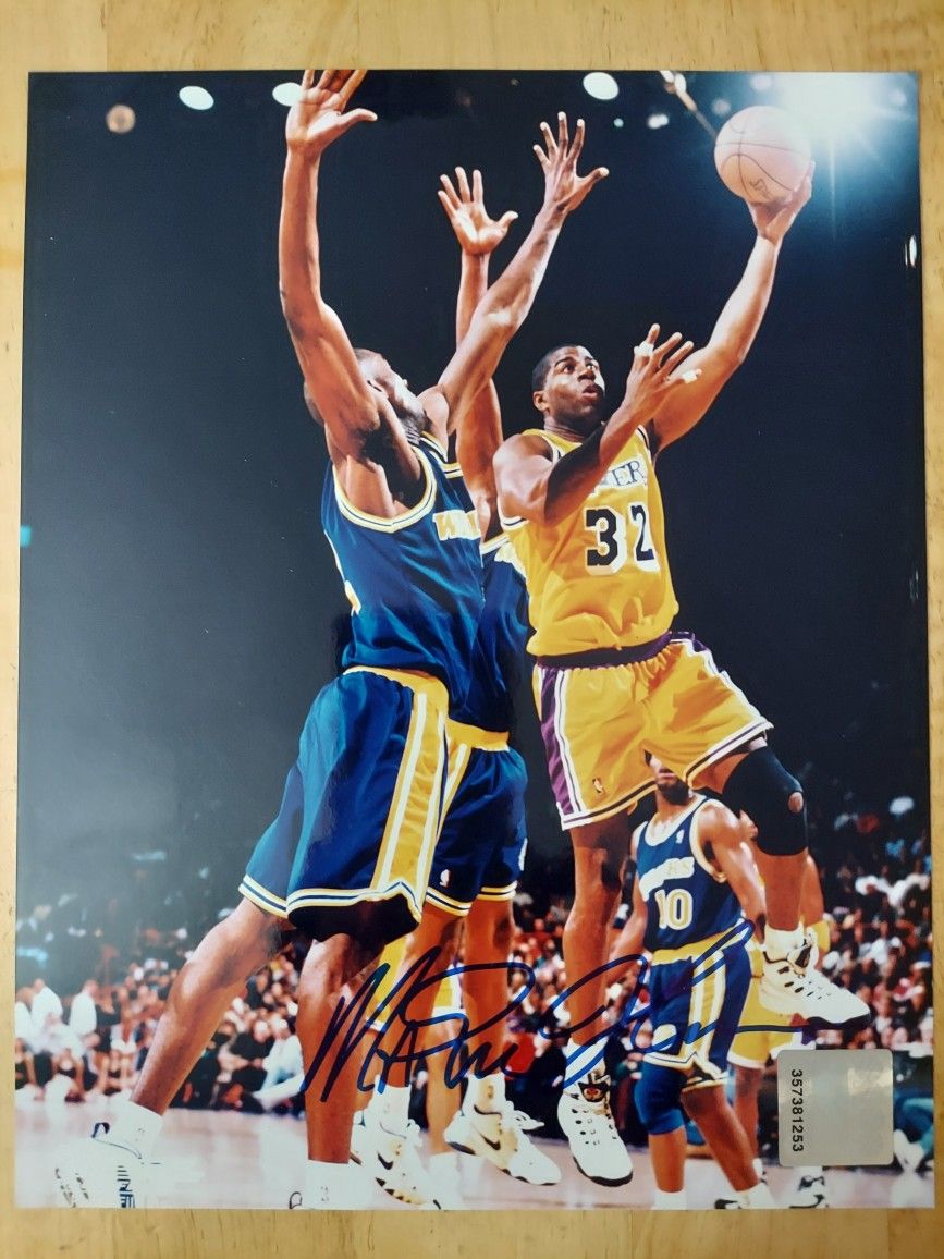 Magic Johnson Autographed Photo With COA