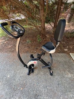 Marcy Foldable Exercise Bike with High Back Seat