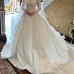 Custom couture Wedding Dress