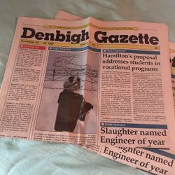 Two Copies Of The Nov 1997 Denbigh Gazette
