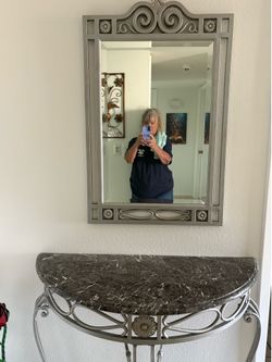 entryway table & mirror