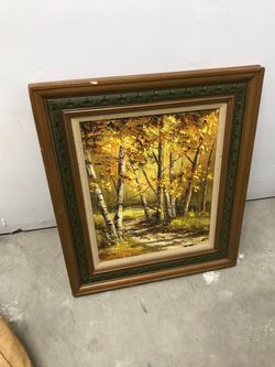 Vintage oil painting