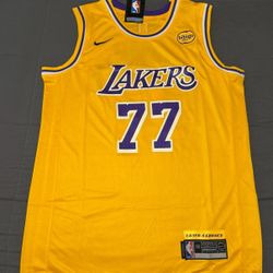 Los Angeles Lakers Yellow Luka Doncic Jersey 