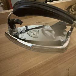 VINTAGE KM GAD-A-BOUT FOLDING TRAVEL ELECTRIC IRON 