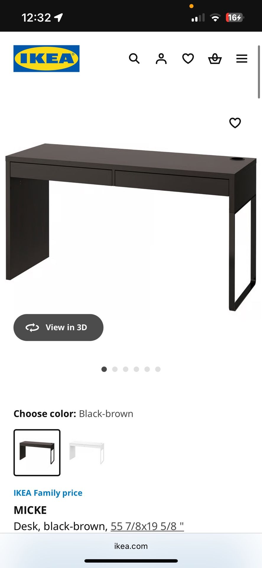 IKEA MICKE DESK