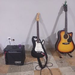 Stratocaster With Amp