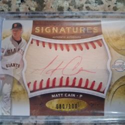 Matt Cain 18 Card Auto Lot Plus 8 Game Used San Francisco  Giants