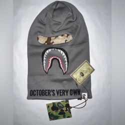BAPE x OVO Woodland Camo Shark Reversible Balaclava
