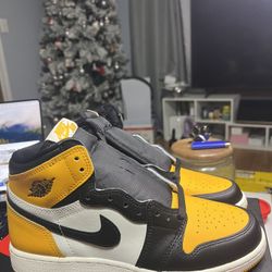 Nike Air Jordan Retro 1 High OG GS 6.5Y Taxi 575441-711 