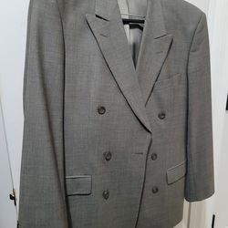 Traveler Flex Gray Double Breasted Blazer