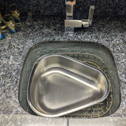 14"x 12.5" Stainless Steel Sink Protector Basket Rack Grid Grate + Basin Bowl