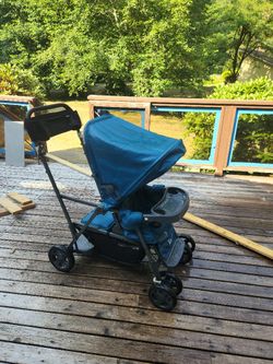 Joovy Caboose Double Stroller - Turquoise 