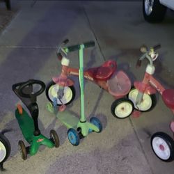 Free Kids Tricycle, And Scooters
