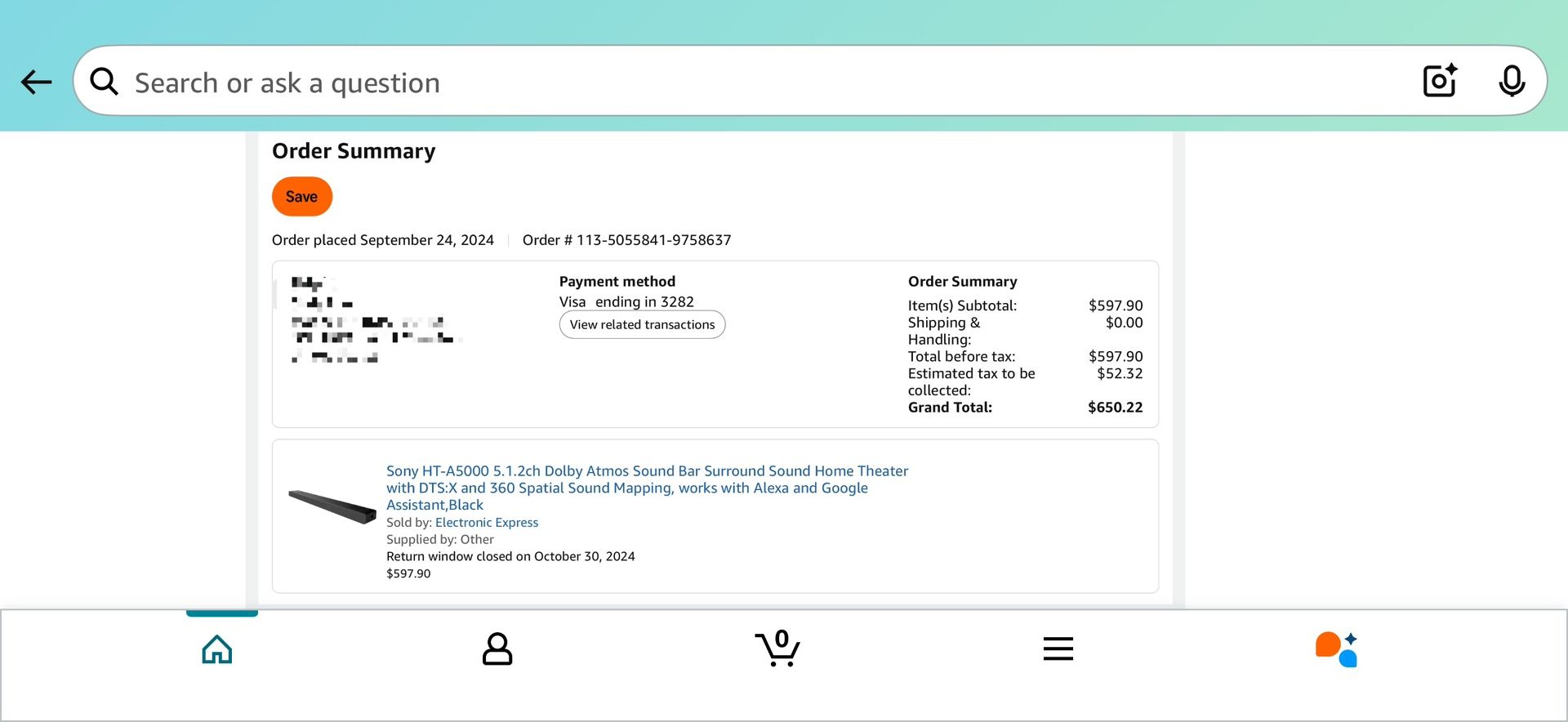 60% Price Off! Sony - HT-A5000 Dolby Atmos Smart Soundbar works