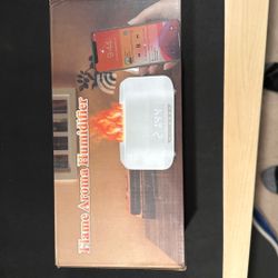Flame Aroma Humidifier & Essential Oil Diffuser with Bluetooth Speaker & Clock