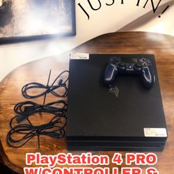 PlayStation 4 PRO W/ Controller & Cables