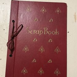 Vintage 1950s String-Bound Scrapbook (c. 1958–1960) | Original Pages | Handwritten Notes  ⸻  Description  Vintage string-bound scrapbook dating to the