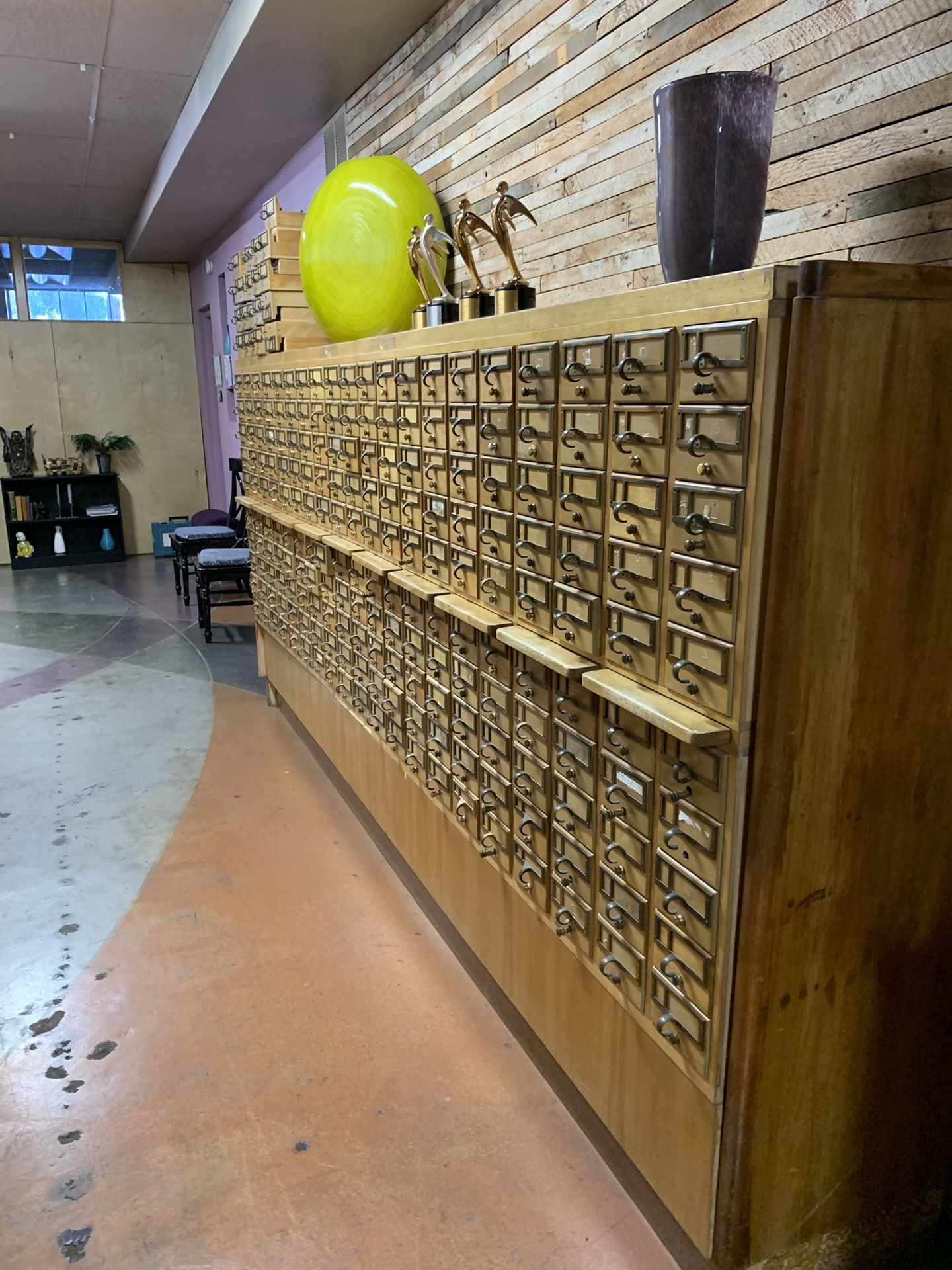 Vintage Library Catalog card file.