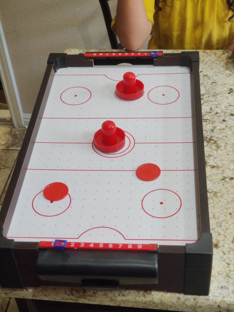 Kids Airhockey table top game $15